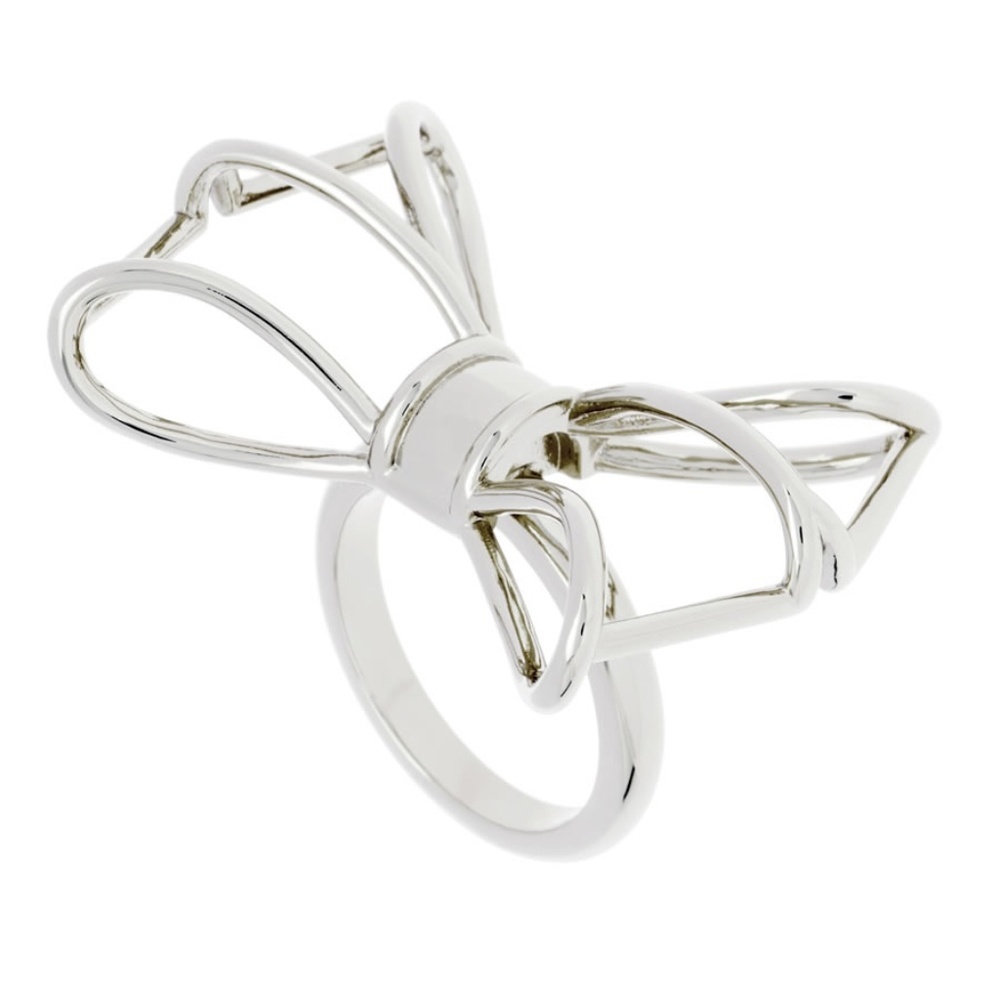 Ted Baker London Gizele SILVER Geometric Bow Ring